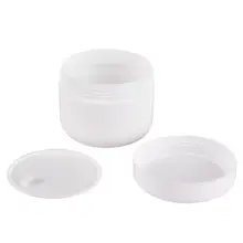 12 шт. 50 косметический контейнер пластиковая бутылка банка круглый пустой PP пластиковый косметический контейнер многоразовая бутылка для небольшого макияжа суб-розлива с винтовыми колпачками 30p
