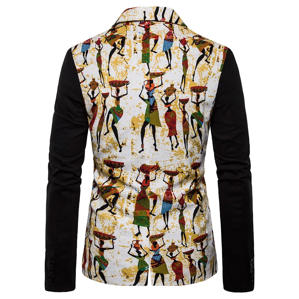 

Ouma Men's Casual Small Suit Men's Ethnic-Style Joint Suit