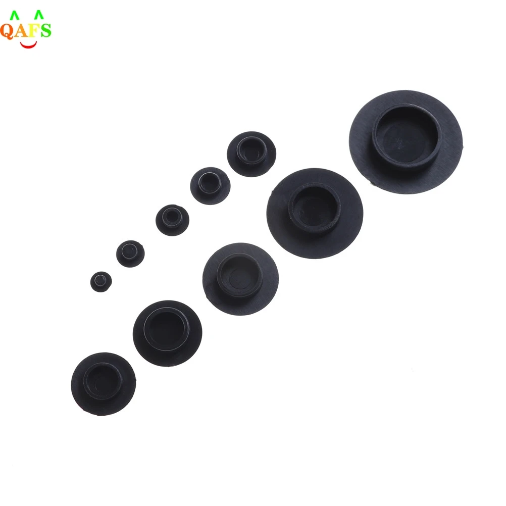 10PCS M5-24 Practical Black Hex Socket Fasteners Screws Covers Caps Allen Bolt Screw Nut Round Head Cover Cap Protector screw caps bolt nut covers
