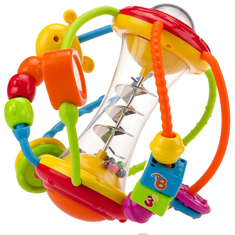 Baby Rattle Ball Rattle Educational Toy Children'S Fun Turn Ball Baby Catching Ball Puzzle Baby Toy Baby Sports Crawling Toy S
