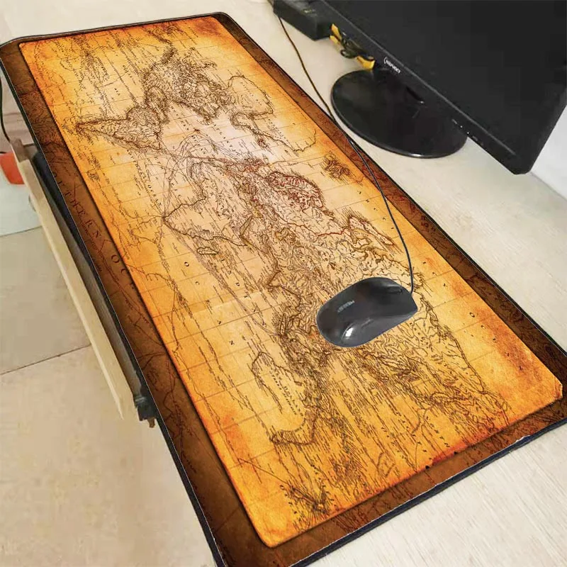Mairuige Large World Map Mouse Pad Mouse Notebook Computer