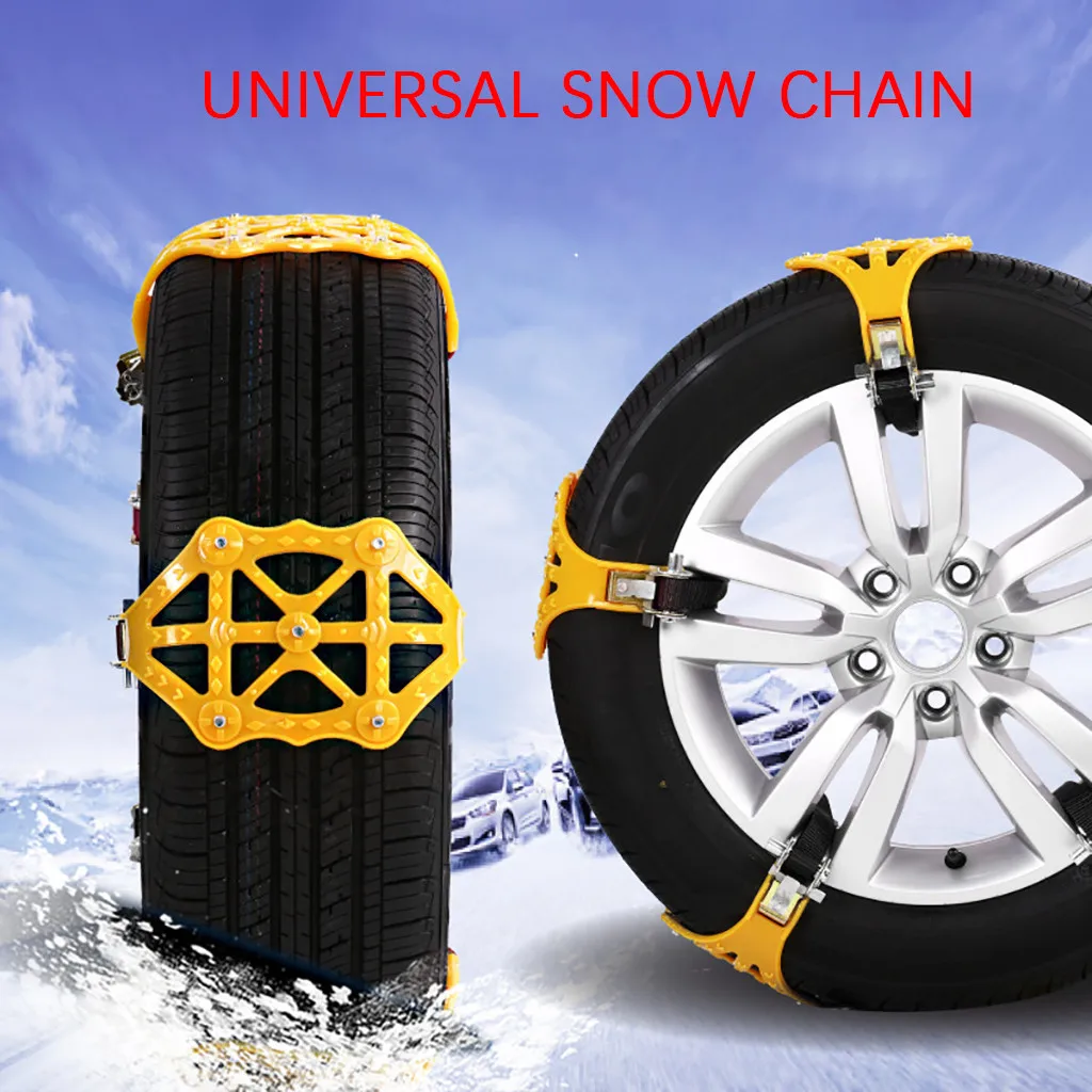 car snow chain stable triangular structure Winter Truck Car Easy Installation Snow Chain Tire Anti-skid Belt Safety#1010g30