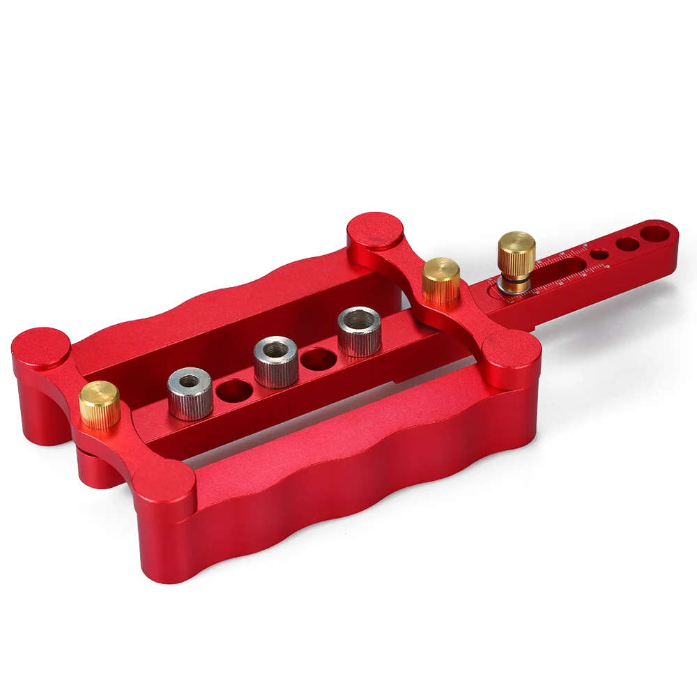

6/8/10mm Woodworking Hole Locator Dome Puncher Self Centering Locator Metric Drill Kit Wood Dowel Hole Positioning Tool