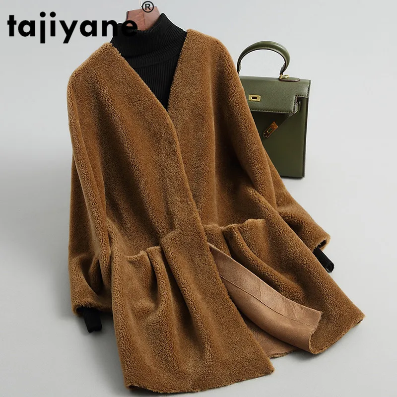 

2020 New Real Fur Coat Women Sheep Shearing Autumn Winter Jacket Wool Overcoat Korean Women's Fur Jackets Jrezf09 KJ3422