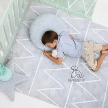 Бахрома волнистый напольный коврик из хлопка ковер для детей Детская комната коврик квадратный коврик подарки для детей