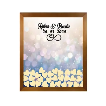 

Wedding Guest Book Drop Top Custom Wedding Guest Book Personalized Wedding Guestbook Drop box Wedding Wood Frame for Party Gifts