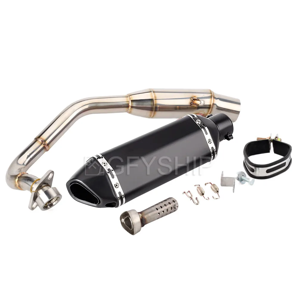 A Для Honda FORZA 300 250 FORZA FORZA 300 FORZA 250 FORZA300 NSS300 Escape Slip-on мотоциклетный глушитель с соединительной трубой - Цвет: A