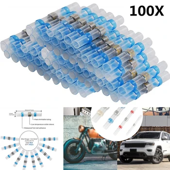

Auto Connector Solder Seal Butt Wire Splice Sleeve Heat Shrink Fittings Supplies