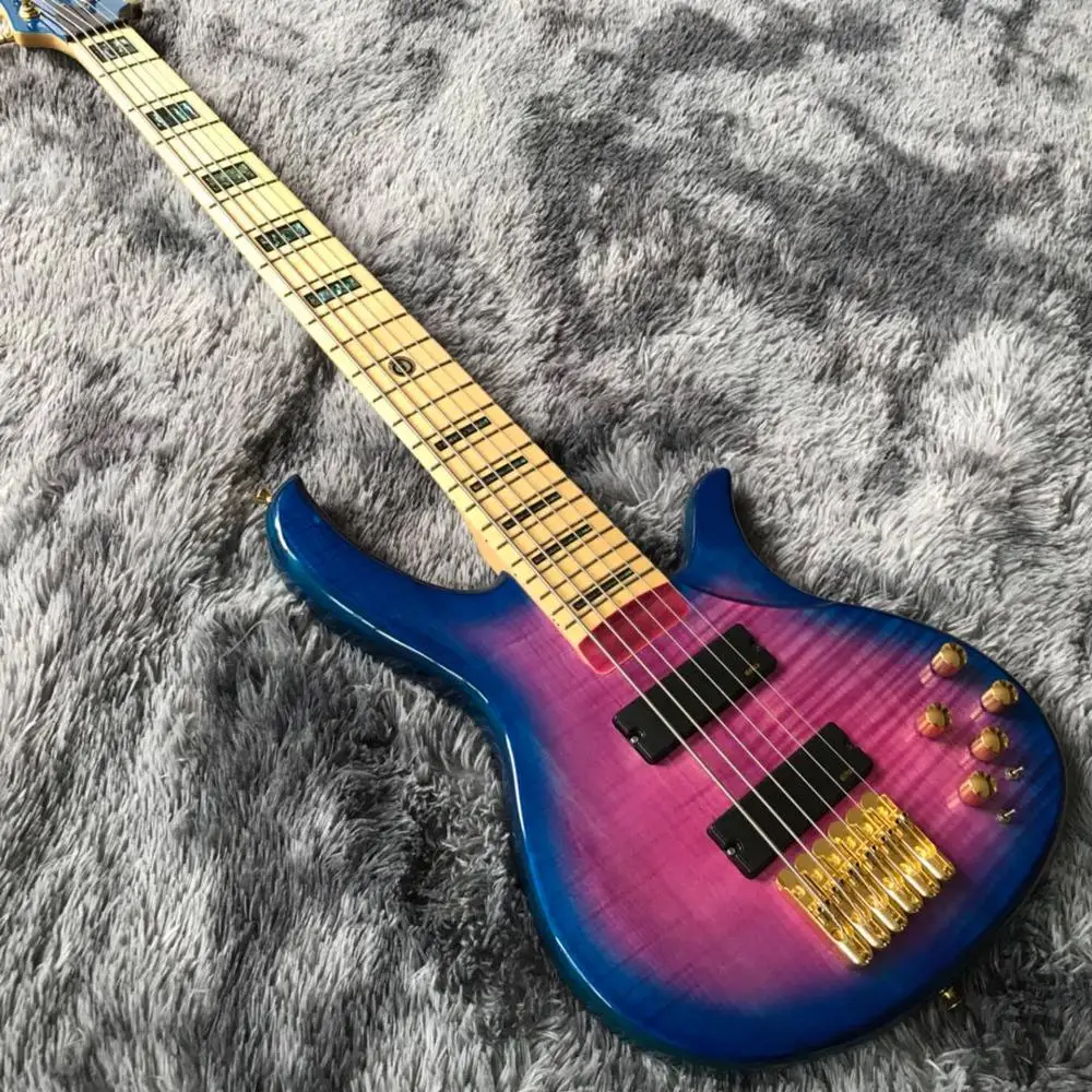 カスタム6弦エレクトリックベースギターでemssピックアップ紫ゴールドハードウェア Guitar Aliexpress カスタム6弦エレクトリックベースギターでemssピックアップ紫ゴールドハードウェア Guitar Aliexpress
