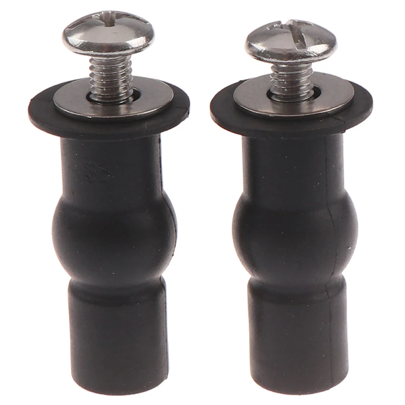 1Pair Accessories Toilet Seat Expansion Screw Hinges Tool Easy Install Small Rubber Top Home Universal Fixing Professional Nuts