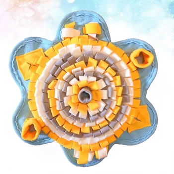 

1PC Anti-Choking Pet Feed Training Mat Pet Sniff Smell Pad Slow Food Feeding Cushion Educational Dog Cat Feeder (Pink, White, Ye