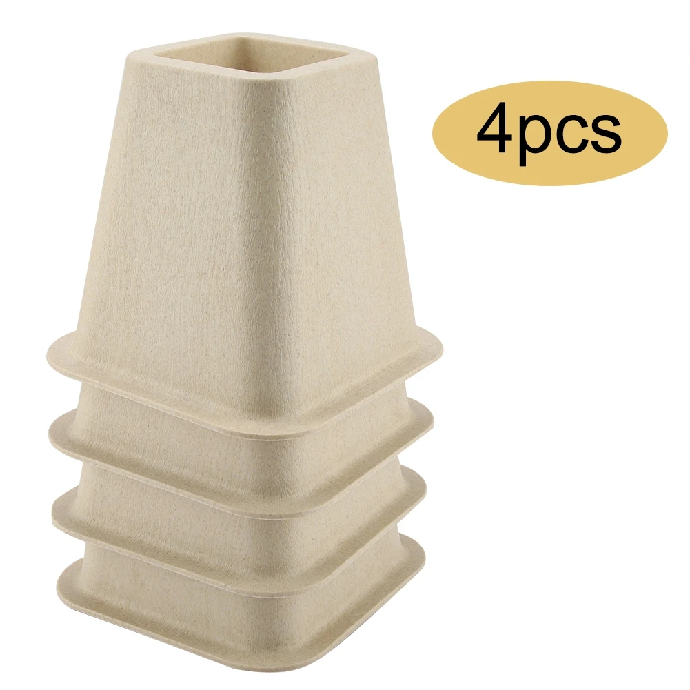 4pcs Bed Risers Set Chair Furniture Lift Blocks Elephant Furniture Bed Chairs Table Wood Floor Feet Protectors Furniture Risers