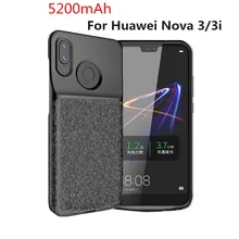 Ультра тонкий 5200 мА/ч, Батарея Зарядное устройство чехол для huawei Nova 3 3i Honor Play Батарея чехол Мощность Bank зарядное устройство чехол для huawei