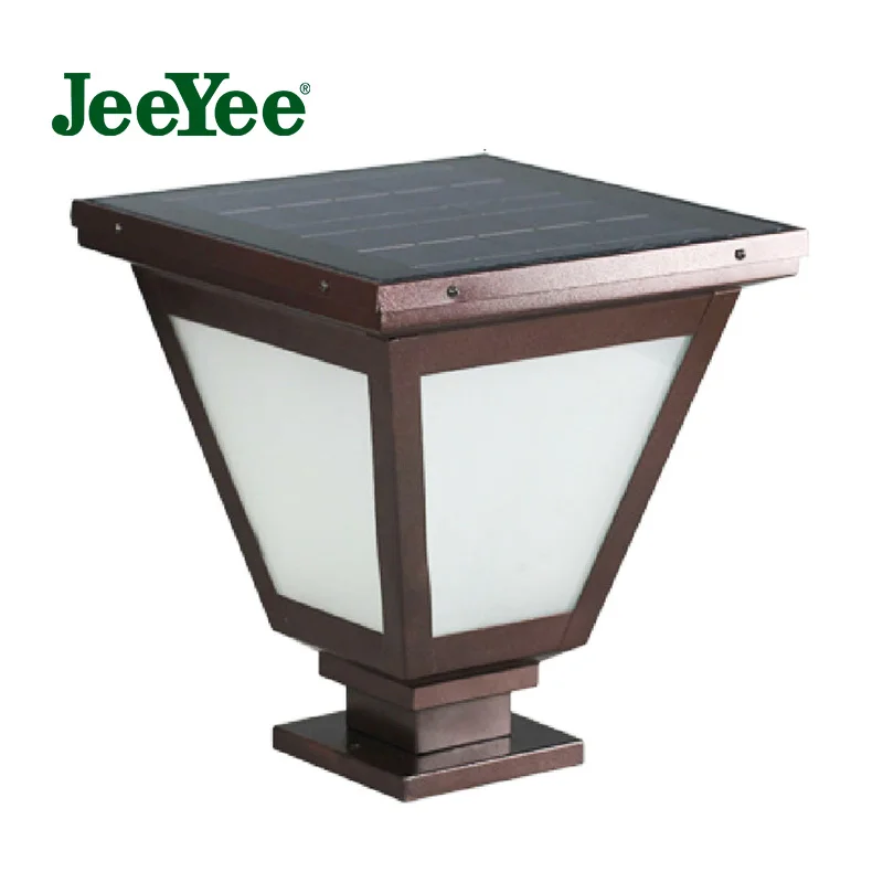 JeeYee Brand Solar LED Pillar Light Garden Lights Waterproof Palace Style Stigma Lamp Outdoor Door Fence Courtyard | Освещение