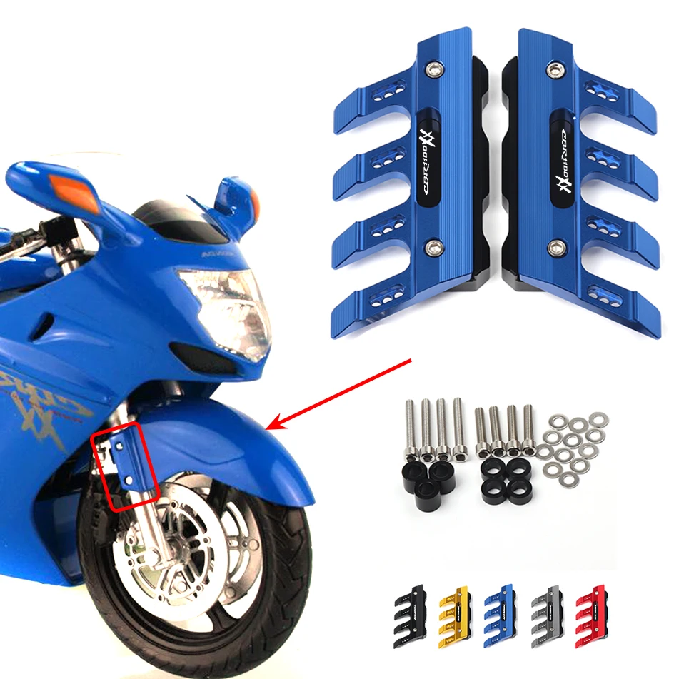 Per Honda Cbr1100Xx Blackbird Parafango Moto Protezione Forcella Anteriore Blocco Protezione Parafango Anteriore Accessori Cursore Anticaduta