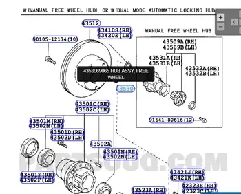 

30 Teeth LHD Manual Freewheel Hub For TOYOTA LAND CRUISER FZJ79L-TJMNKV 08.1999-01.2007 4353069065