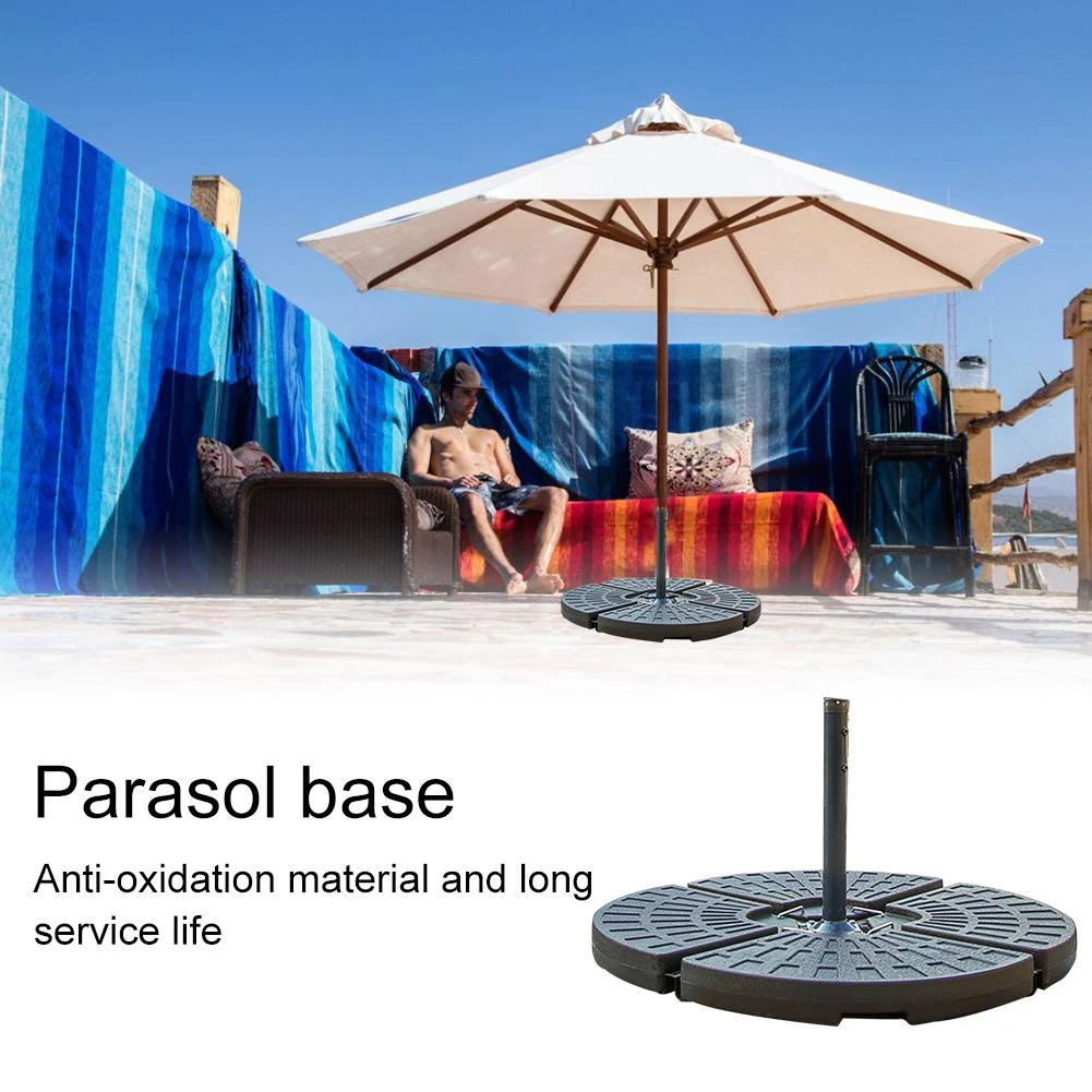 Umbrella Base Outdoor Parasol Stand Water Or Sand Filled Patio Umbrella Square Base For Garden Poolside Shade Accessories Aliexpress
