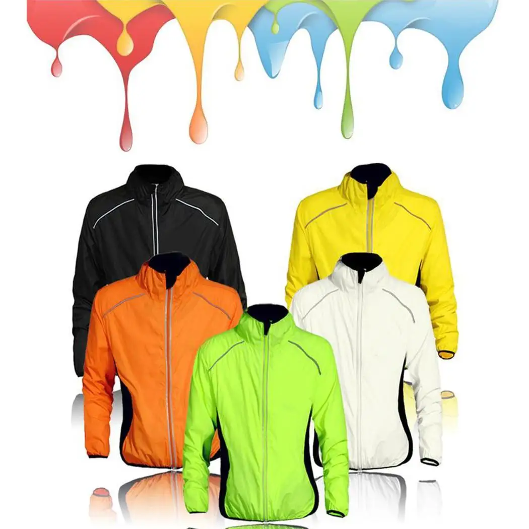 Unisex Casual Standing Collar Long Sleeve Solid Zipper Closure Cycling Wind All Seasons Loose Coat Casual