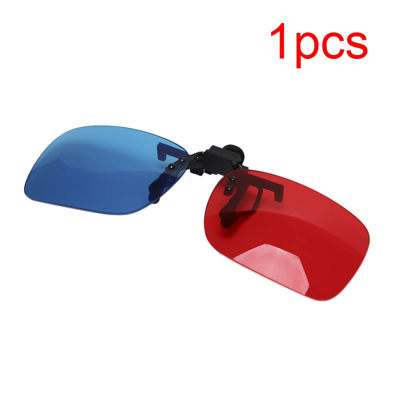 1/2/10pcs Black Frame Red Blue 3D Glasses 3D Glasses Lens Home Theater For Dimensional Anaglyph Movie TV DVD Game Video