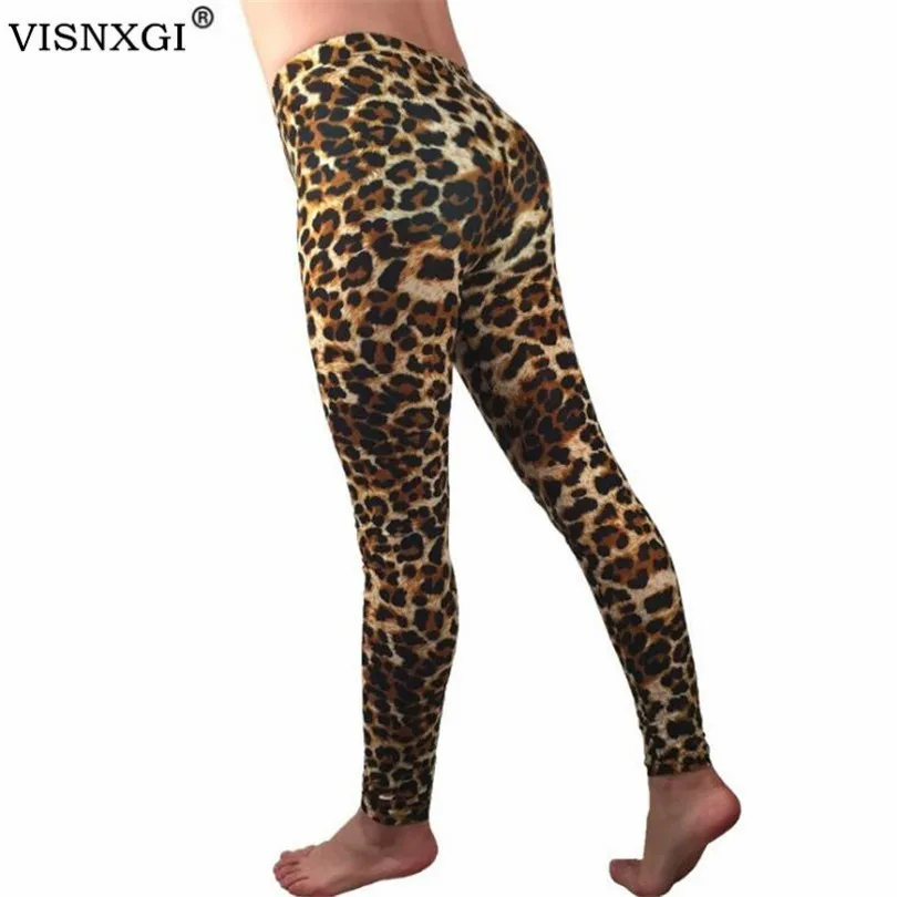 

VISNXGI Casual Push Up Leggings Women Autumn Workout Polyester Jeggings Breathable Slim Leopard Print Pants Plus Size S-4XL 2020