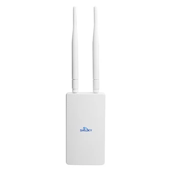

Sailsky Outdoor Wireless AP, Outdoor 300Mbps High Power Waterproof Routing Signal Covering Base Station AP(US Plug)