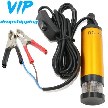 

Portable Mini 12V 24V DC Electric Submersible Pump For Pumping Diesel Oil Water Aluminum Alloy Shell 12L/min Fuel Transfer Pump