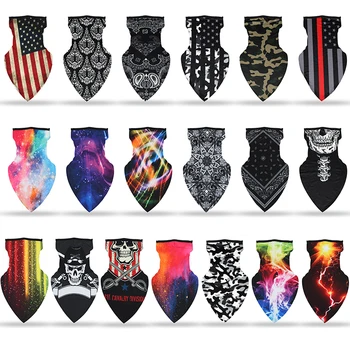 

Outdoor Skull Scarf Mask Anti Dust Pollution Variety Turban Magic Scarves Face Mesh Headband National Flag Neck Bandana Men Gift