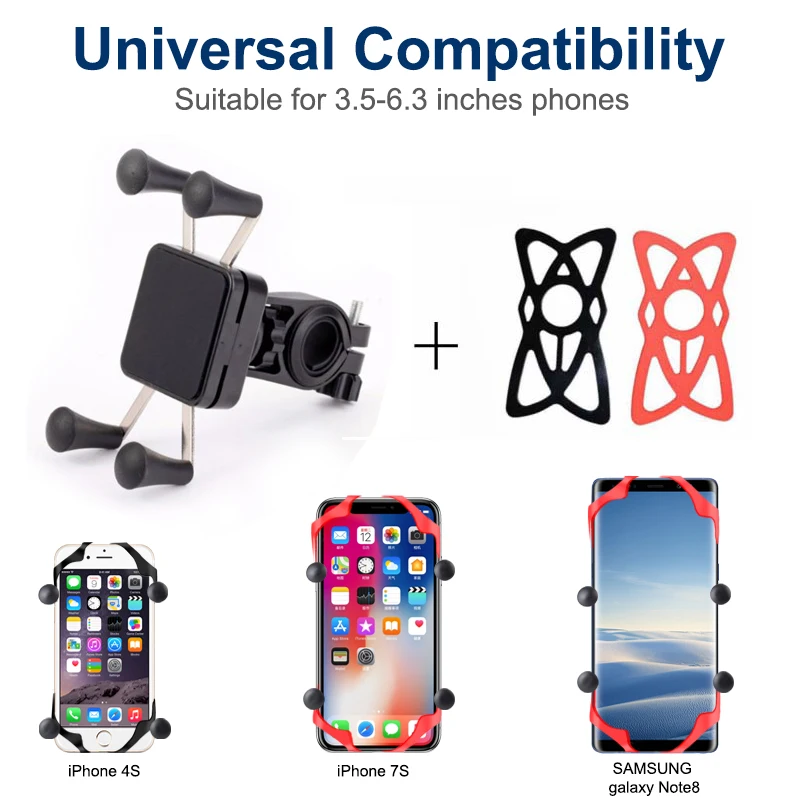 Универсальное крепление для телефона мотоцикла и велосипеда X Clip Stand GPS