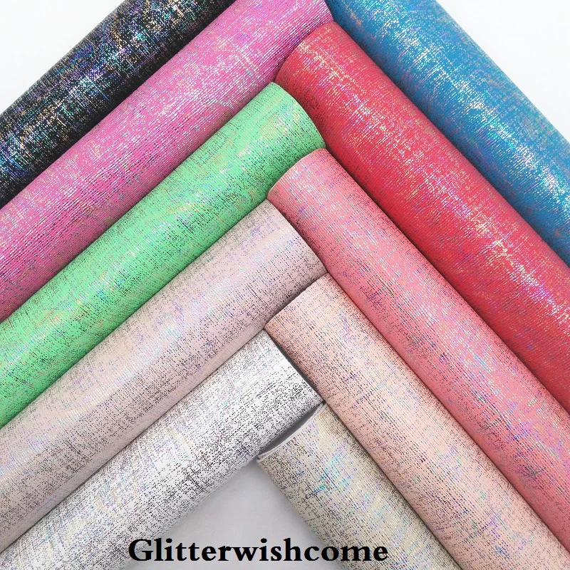 Винил Glitterwishcome размера A4 21 х29 см для бантов радужная кожаная ткань листы из
