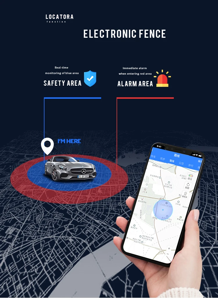 Gps, трекер, gprs Функция местоположения остановка Противоугонная многофункциональная история записи памяти ABS EP материал