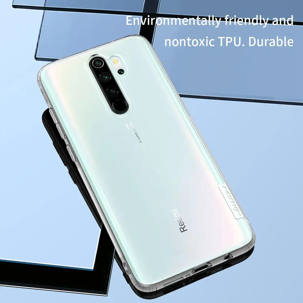 Прозрачный чехол для xiaomi redmi note 8 pro NILLKIN Nature мягкий прозрачный из ТПУ задней панели