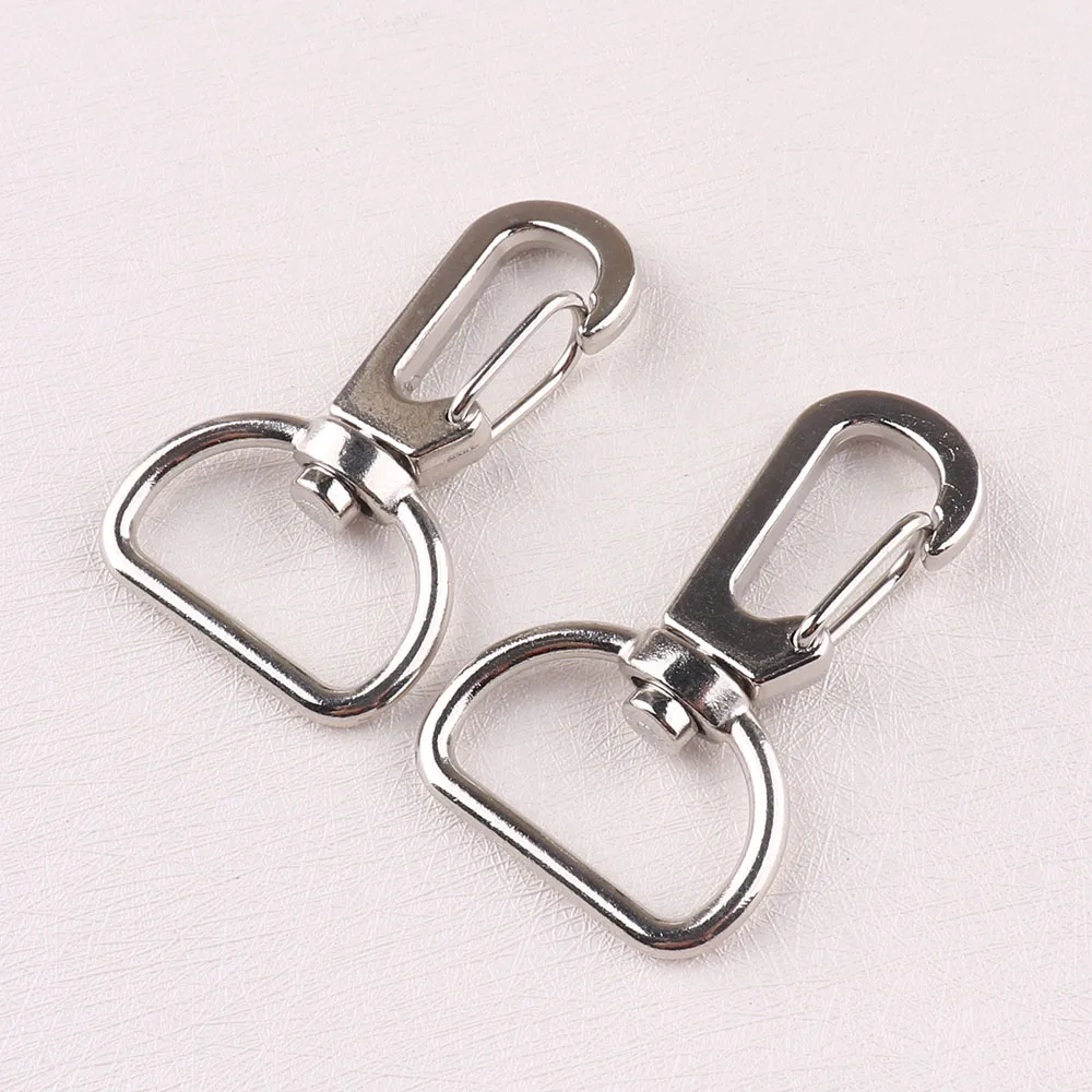 

10 pcs Swivel Trigger Clips Snap Hook Silver Spring Keyring Satchel Bag Belt Strap Clasp Buckle Snap Clip Trigger Craft DIY