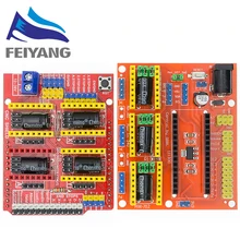 Nova cnc escudo v4 escudo v3 máquina de gravura/impressora 3d/a4988 driver placa expansão para arduino kit diy