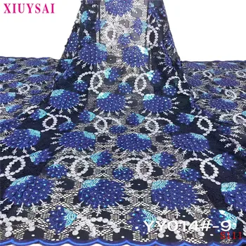 

XlUYSAl Latest African Lace Fabric 2020 High Quality African French Net Laces With Sequins Embroidery Tulle Lace S111