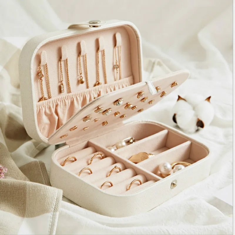 

Earring Board Jewelry Box Korean Style Fresh And Simple Girl Earring Ring Portable Storage Women Decoration Jewelry Storage Box