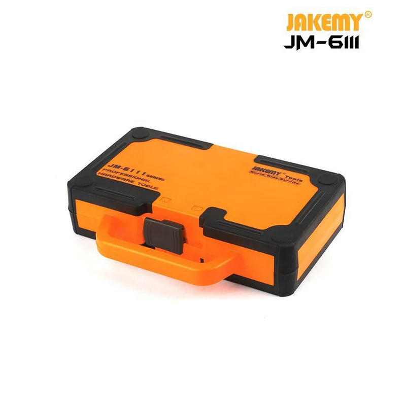 JAKEMY JM-6111 69 в 1 DIY набор ручных инструментов 180 градусов трещотка отвертка с хромованадиевыми битами инструменты для дома
