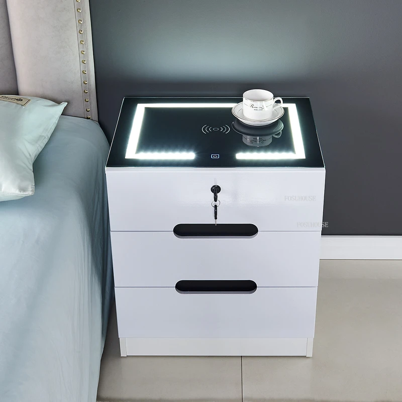 smart bedroom Nightstands with fridge bedside table sofa side tables with  cooling drawers - AliExpress