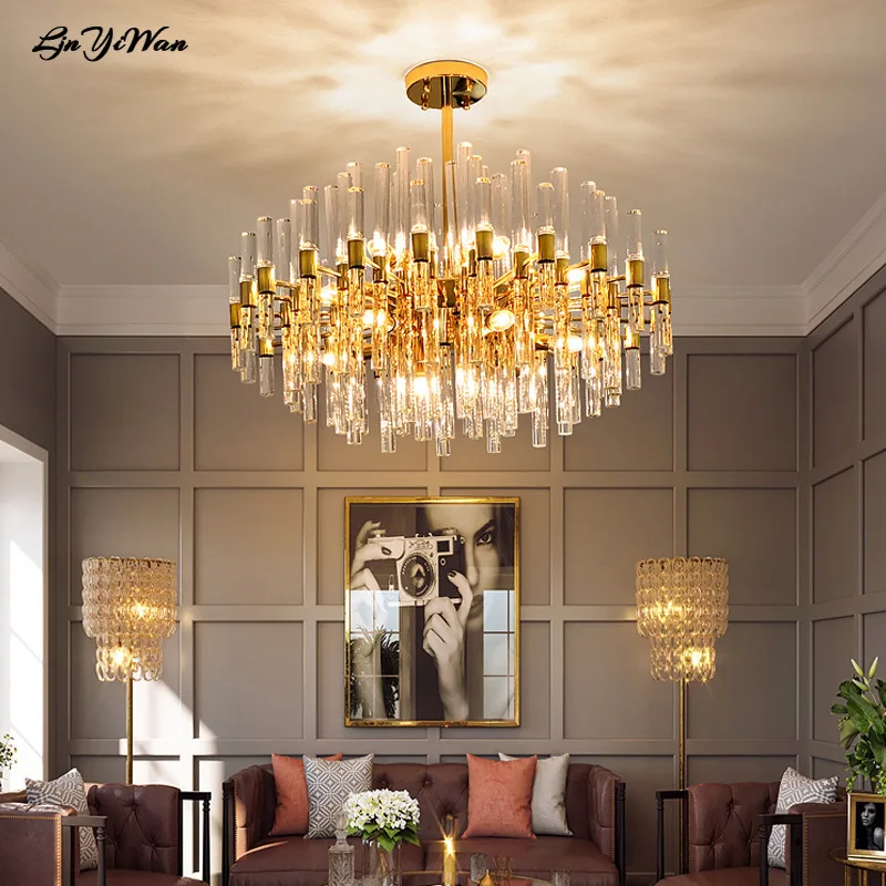 

Post-modern luxury living room crystal chandelier Hong Kong-style restaurant high-end luxury villa hotel lobby chandelier