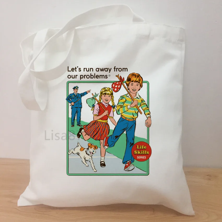 Обнимающая змеиная холщовая женская сумка большая вместительность простые сумки для покупок белого цвета сумка-тоут сумка-шоппер Студенческая сумка через плечо - Цвет: C14