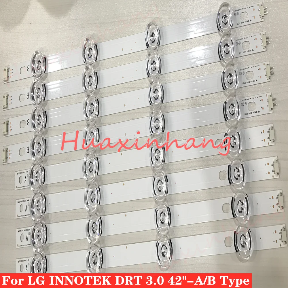 LED Backlight strip 8 Lamp For LG 42 inch TV INNOTEK DRT 3.0 42" 6916L 1709B 1710B 1957E 1956E 6916L-1956A 6916L-1957A 42LB561v