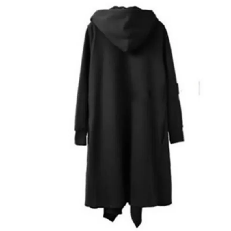 Mens Loose Cape Hooded Long Sleeve Hot Sale Robe Top Cosplay Man Hip Hop Coats Male Hoodie Cotton Streetwear Hombre Jackets