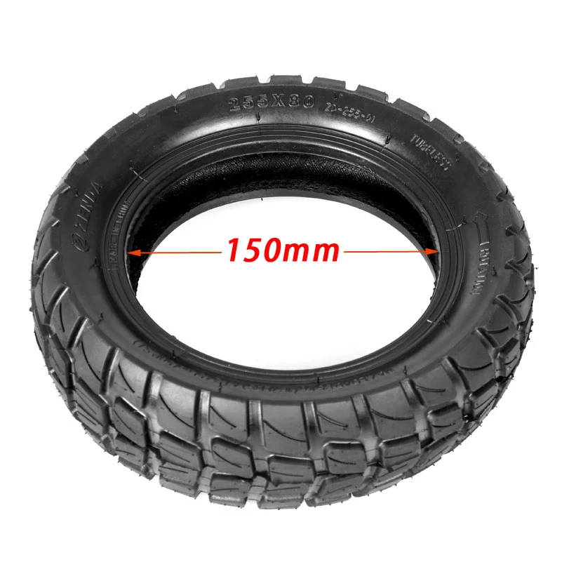 255x80 Tire Tyre for Electric Scooter Zero 10x Dualtron KuGoo M4 Upgrade 10 Inch 10x3.0 80/65-6 Off Road Tire