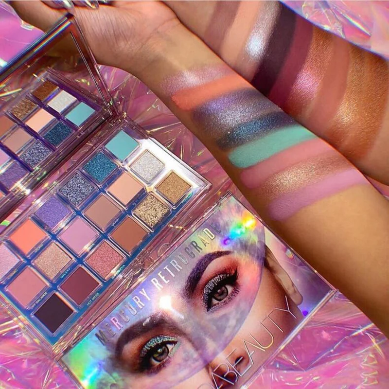 

2019 new 18 Color Pearlescent shimmer Matte mercury Eyeshadow Palette Eye shadow shade woman