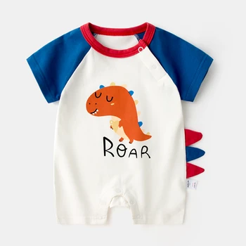 

SUMMER KIDS Conjoined Garment Jumpsuits Rompers Jumpsu BOY GIRL Infant Sweat-absorbing and Thin Pure Cotton 1 Piece TOP QUALITY