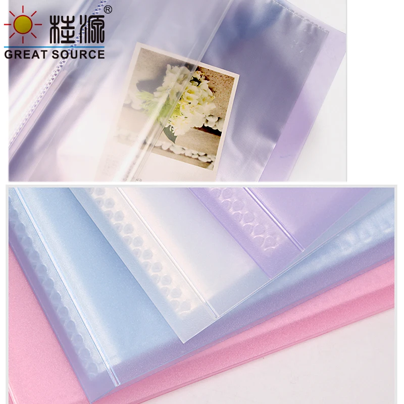 A4 Pp Presentation Book Display Book Project Folder 20 Transparent Pockets  Fancy Candy Color (2pcs) - File Folders - AliExpress