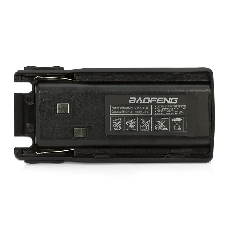2 шт. Baofeng BF-UV82 аккумулятор Baofeng рация 2800 мАч литиевая батарея UV-8D