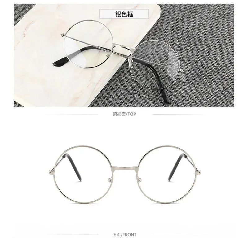 Women Retro Round Frame Blue Light Blocking Glasses Ultralight Students Optical Eyeglass Anti-blue Radiation Computer Eyewear blue light lenses