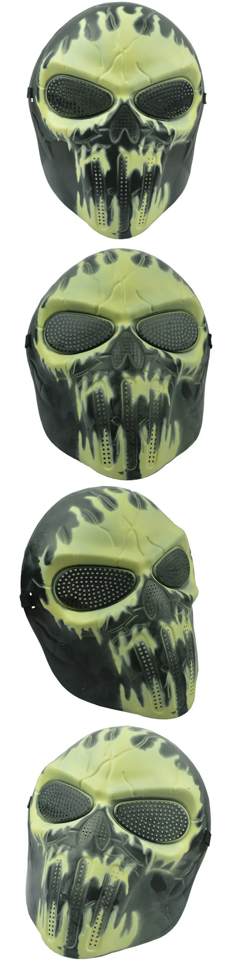 Chief Horror Camouflage Mask Protective Mask Full Face CS Skeleton Mask America Captain Halloween Mask