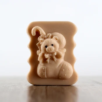 

DIY Soap Molds Rectangle Silicone Crafts Moulds Handmade 3D Bathroom Decoration Tools