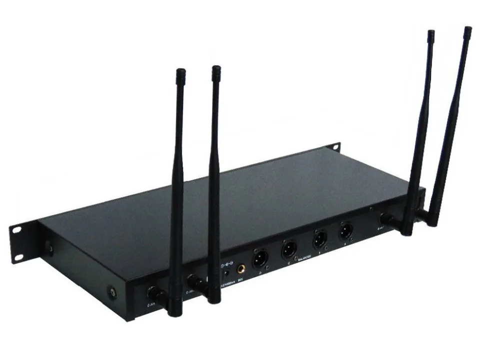 4ch microphone system wireless family party church handheld mic